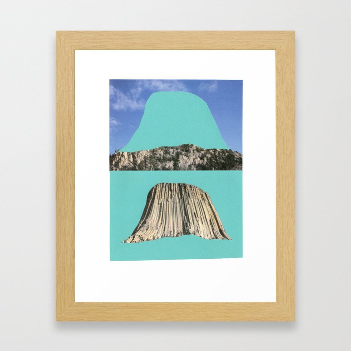 Cave, reverse cave. Framed Art Print
