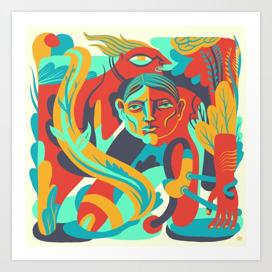 Flight Delay Art Print