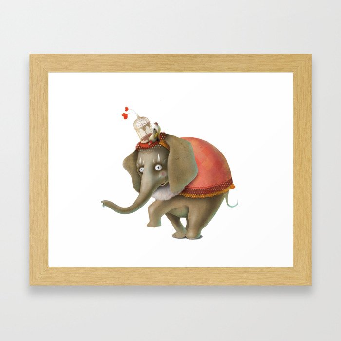 Fancy elephant Framed Art Print