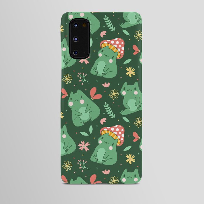 Mushroom Forest Frogs Android Case