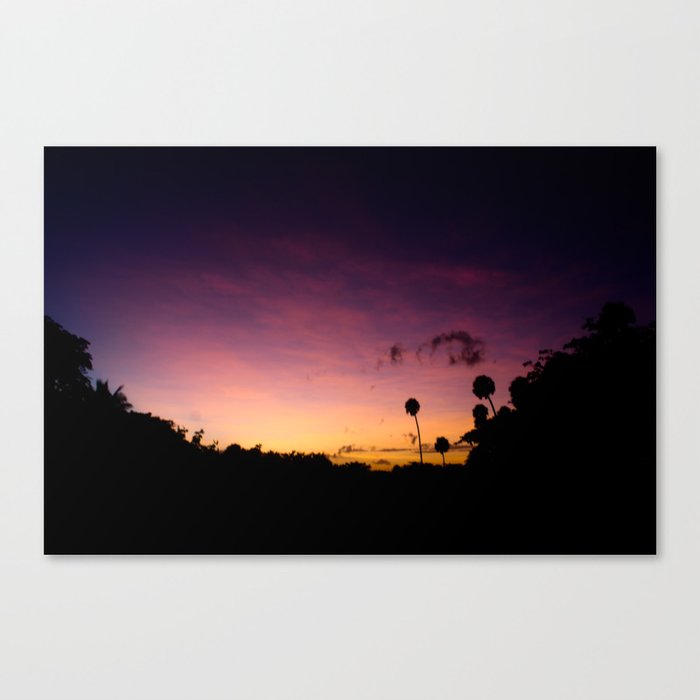 Beautiful Multi Colored Sunset Canvas Print