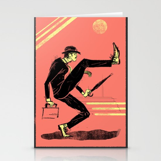 Silly Walk Stationery Cards