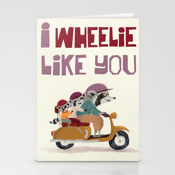 I Wheelie Like You Stationery Cards