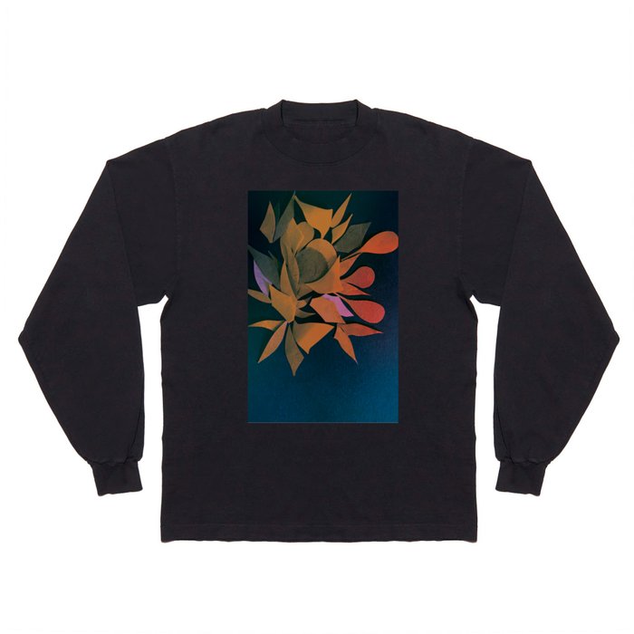 The Corsage- Floral Paper Art Long Sleeve T Shirt