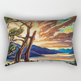 Inlet Sunset Rectangular Pillow