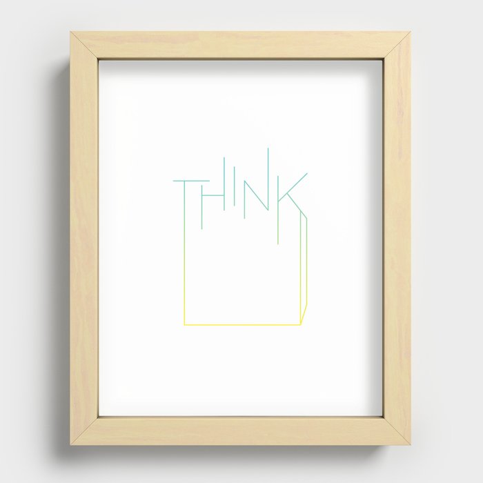 Think Outside the Box Recessed Framed Print