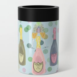 Champagne Celebration Illustration Can Cooler