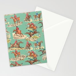 CRAZY HORSEMAN IN THE FIELD Stationery Card