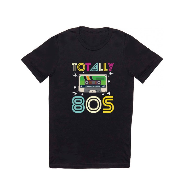 Totally 80s Retro Music Cassette Tape T Shirt