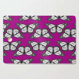 Monarch butterflies on purple Cutting Board