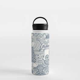 pottery blue slate Water Bottle