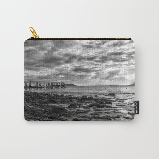 Magnolia Pier #2 B&W Carry-All Pouch