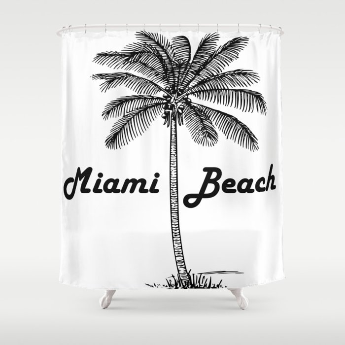 Miami Beach Shower Curtain