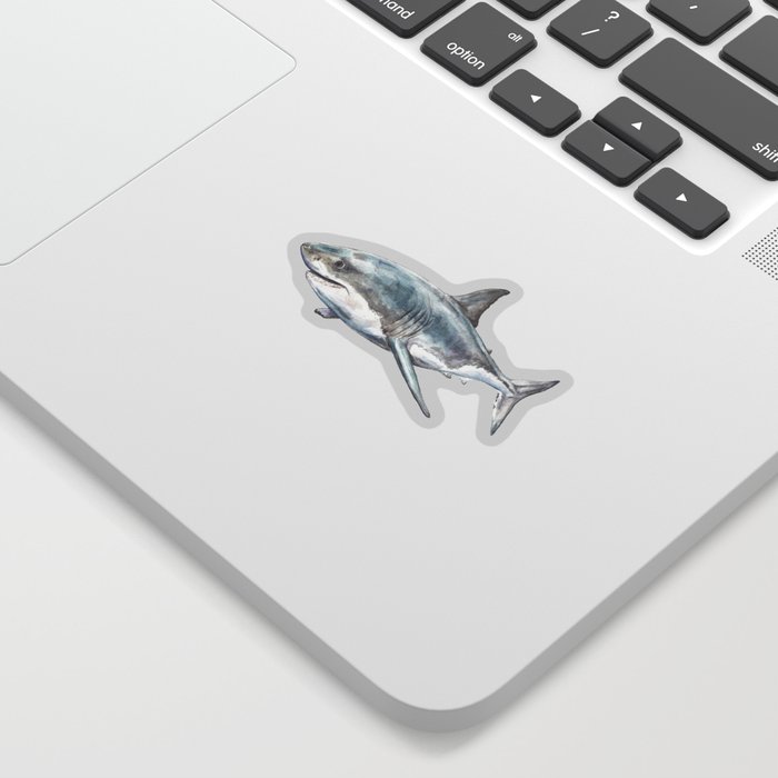 Shark-Filled Waters Sticker