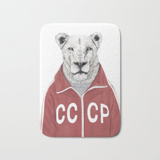 Soviet lion Bath Mat