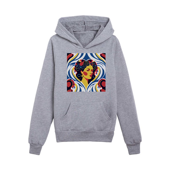 “A tribute to Valentine” collection Kids Pullover Hoodie