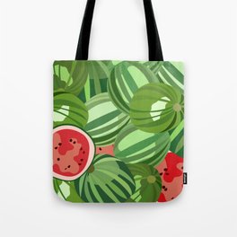Watermelon - Colorful Summer Vibe Fruity Art Design Tote Bag