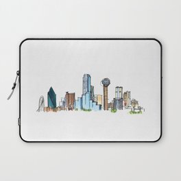 downtown dallas skyline Laptop Sleeve
