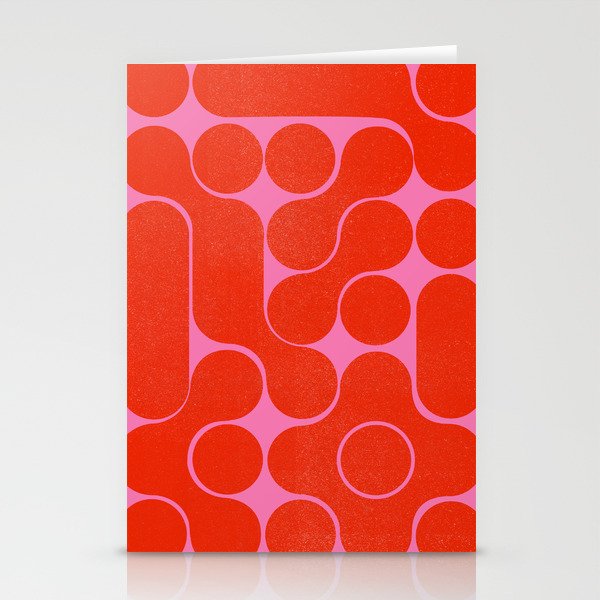 Abstract mid-century shapes no 6 Stationery Cards