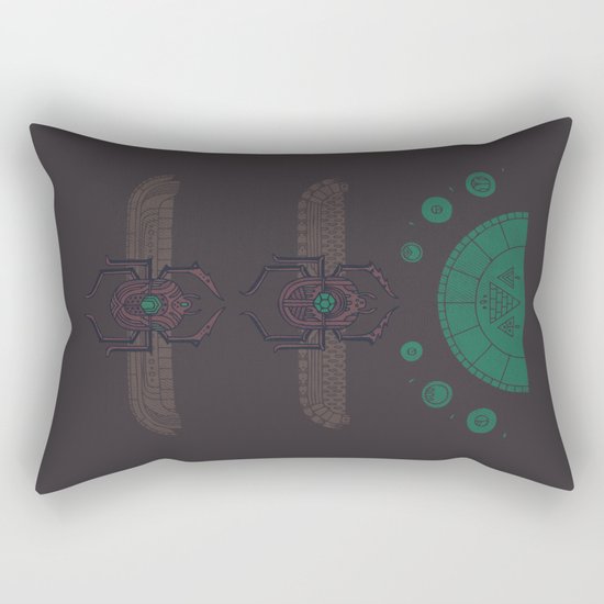 Scarabs Rectangular Pillow