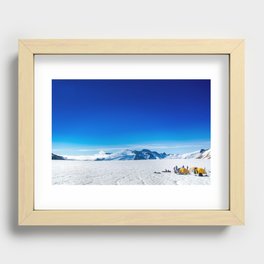 Icefield Camp Recessed Framed Print