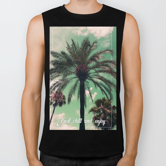 Just chill and relax Biker Tank