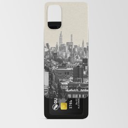 New York City Skyline | Black and White | Minimalist Travel Photography Android Card Case