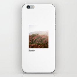 Ourika Morocco coordinates poster | colorful mountain travel photography View: iPhone Skin