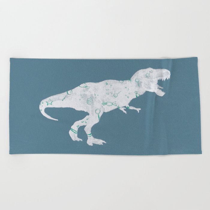 Sweet and Wild Dinosaur Beach Towel by Christine Sheets Society6