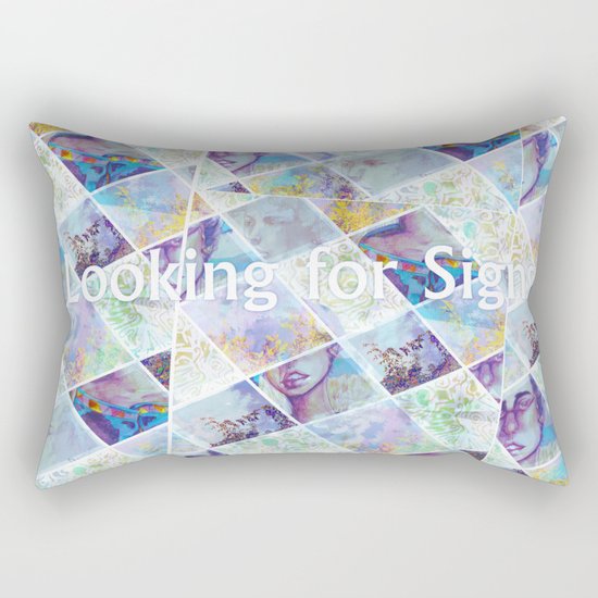 Looking for Signs Rectangular Pillow
