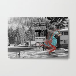 Unseen Monsters of Mount Shasta - Ukelt Anzilk Metal Print