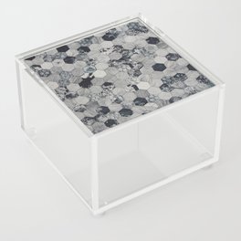 Black and White Honeycomb Acrylic Box