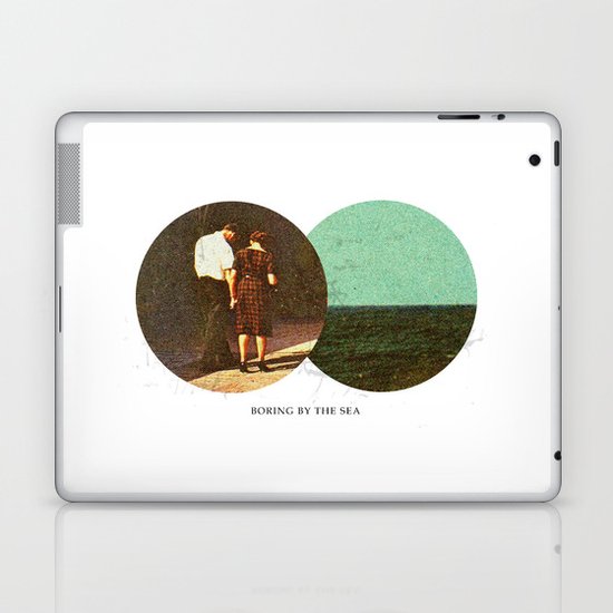Boring by The Sea | Collage Laptop & iPad Skin