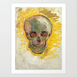 Vincent Van Gogh Skull Art Print