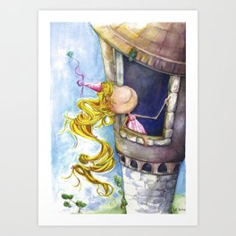 Princess Rapunzel Art Print