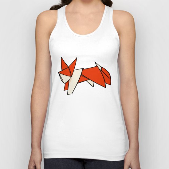 Origami Fox Unisex Tank Top