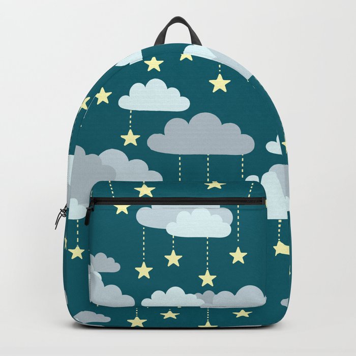 Clouds & Stars Night Sky Pattern Backpack