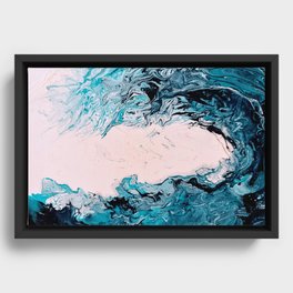 Tropical storm Framed Canvas