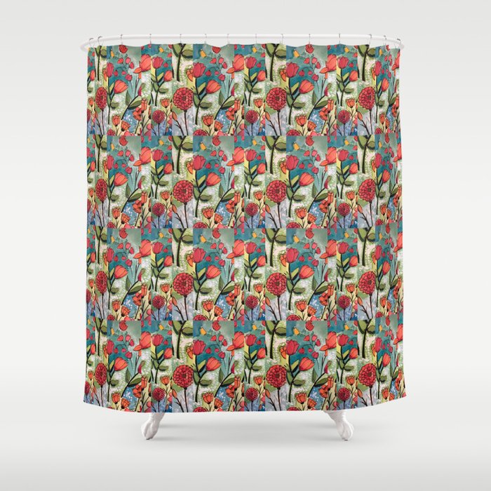Floral Rhythm Shower Curtain