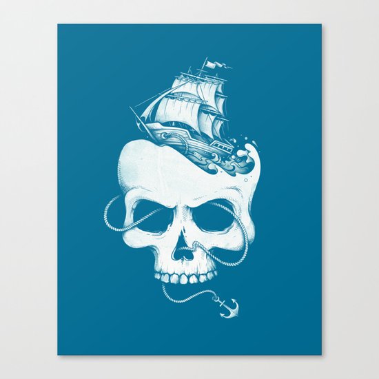 Sailing the Dead Sea Canvas Print