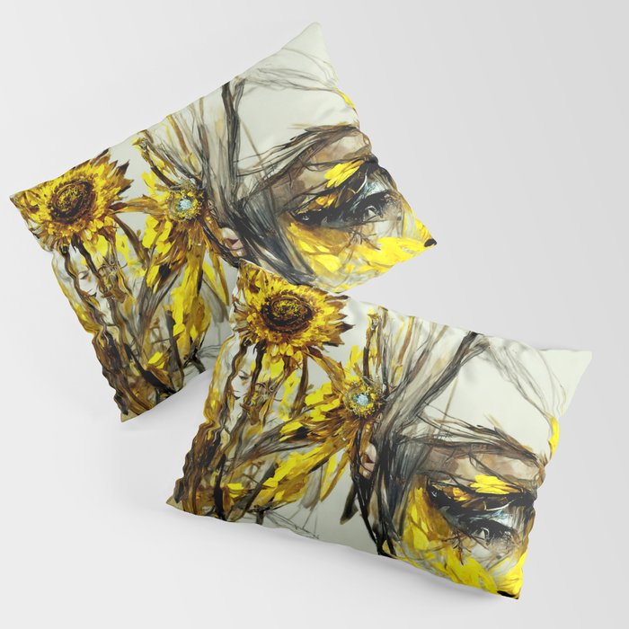 Sunflower Force - Beauty in the Detail (Abstract Art Take Three) Pillow Sham