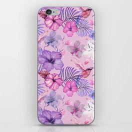 Exotic Flower pattern Jungle floral art iPhone Skin