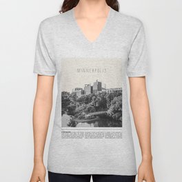 Minneapolis Minimalist V Neck T Shirt