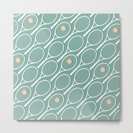 Sea Tennis #society6 #decor #buyart Metal Print