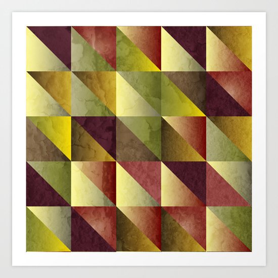 retro pattern Art Print