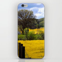 Field of Poppies And Windmill iPhone Skin