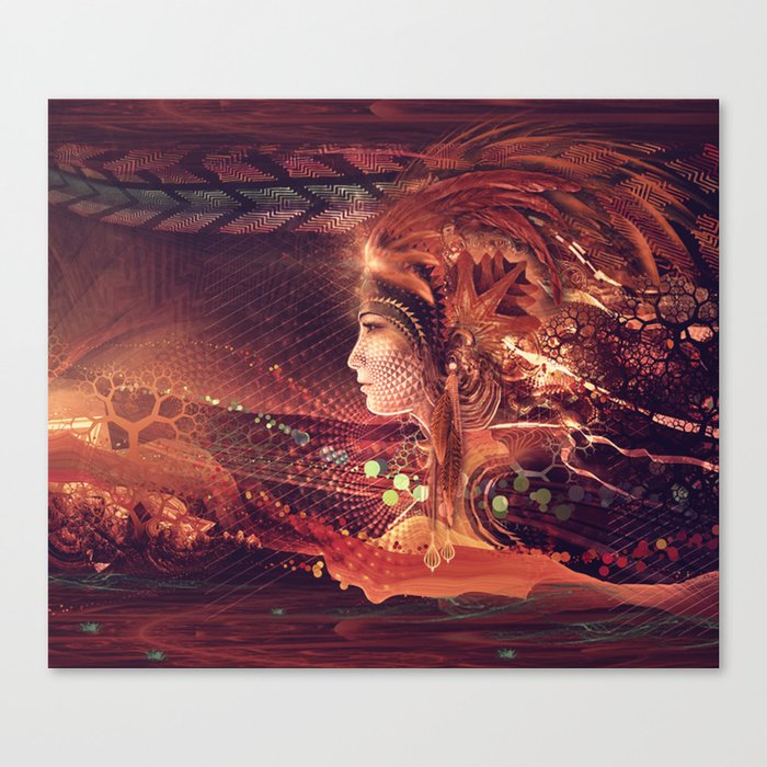Shadow Of A Thousand Lives Visionary Manafold Art Canvas Print