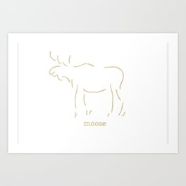 Moose Art Print | Digital, Typography, Graphic Design 