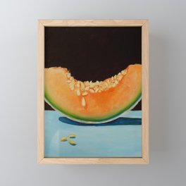 Melon Framed Mini Art Print