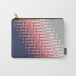 Blue, gray and pink background Carry-All Pouch